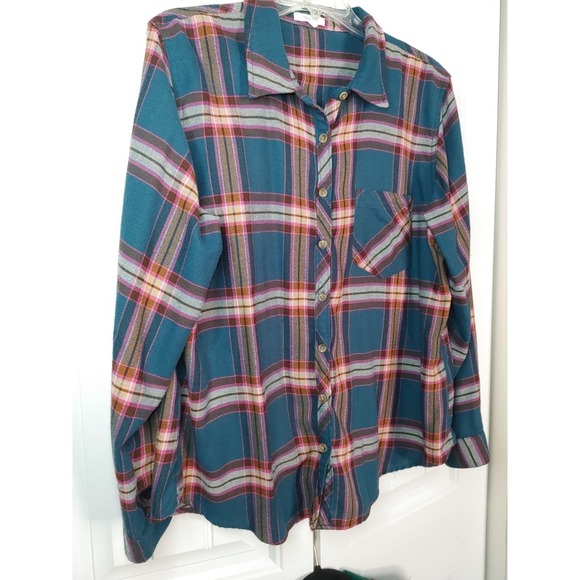 Maurice's Plaid Lot Of 2 Button Up Long Sleeve Shirts Women's XL Western Cowgirl - Picture 3 of 10